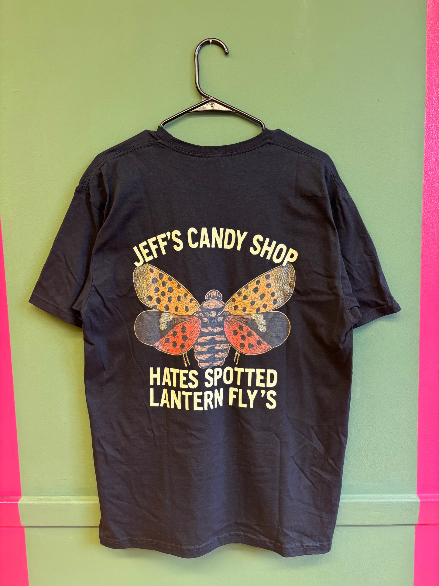 Jeff’s Candy Shop Hates Spotted Lantern Fly’s T-Shirt