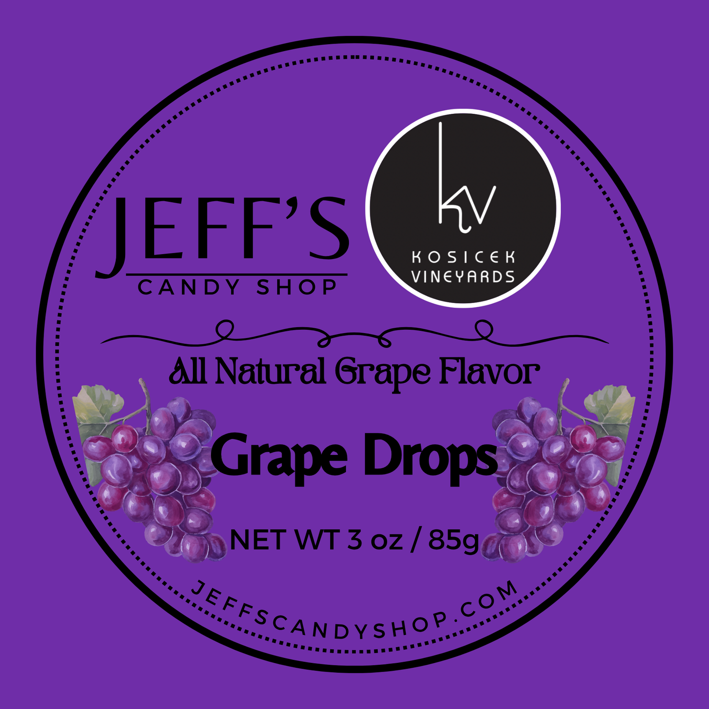 Jeff’s X Kosicek Vineyards Grape Drops