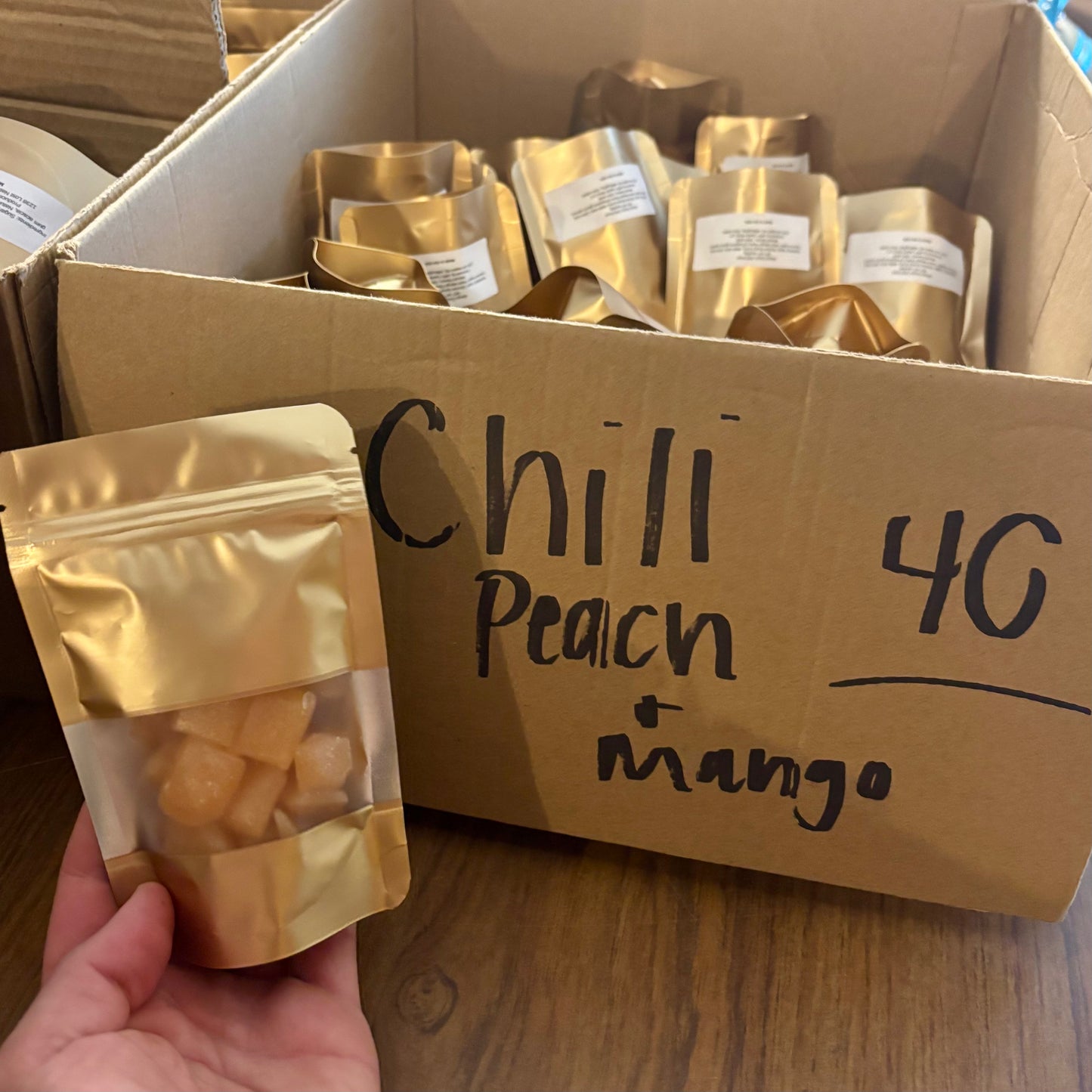 Jeff's Experimental Chili Peach Mango Drops