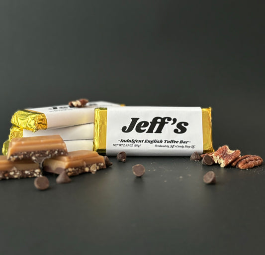 Four Jeff's English Toffee Bars